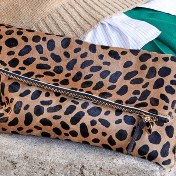 Clare V Handbags - Clare V ponyhair foldover clutch